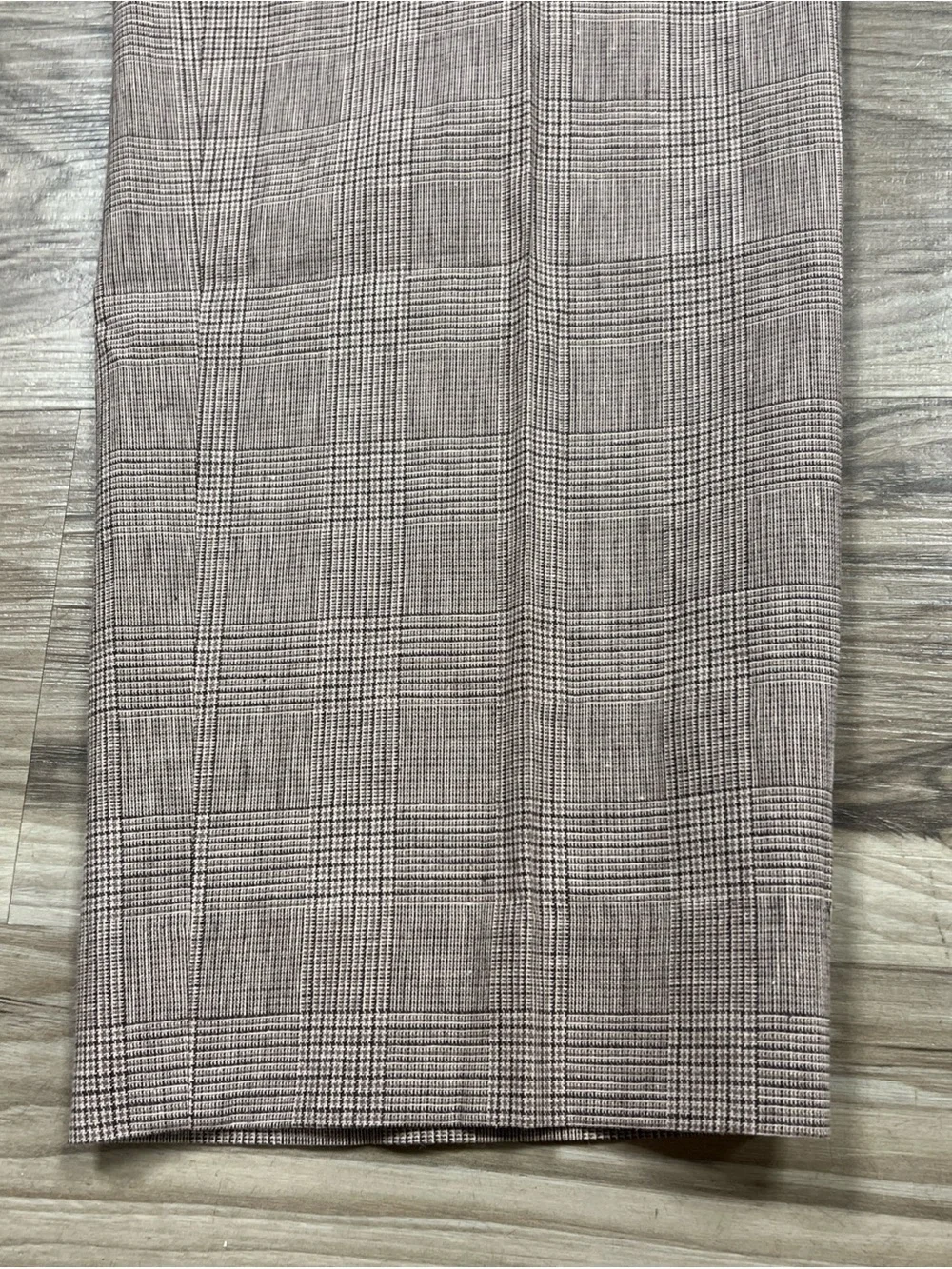 Banana Republic Tailored Fit Trousers Pants Brown Tan Glen Check 38x30 NWT $170